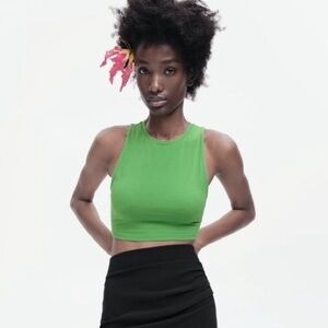 Zara stretchy crop Top